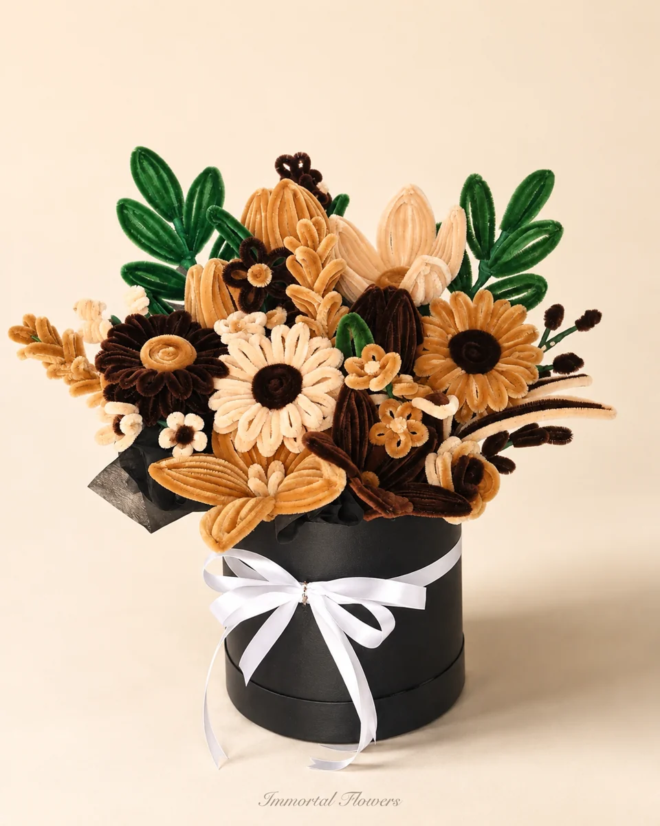 Composition caramel et chocolat
